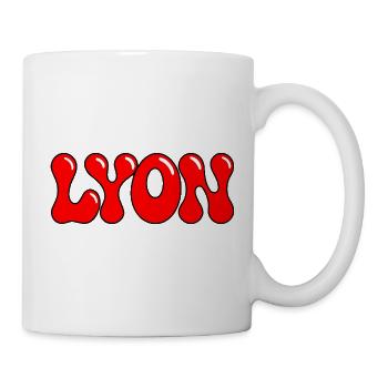 Lyon Letters Red Gum - Tasse - Weiß - Rechts