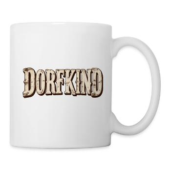 Dorfkind Retro Typografie im Western-Stil - Tasse - Weiß - Rechts