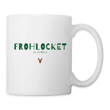 Frohlocket in D-Moll – Musikalisches Weihnachten - Tasse - Weiß - Rechts
