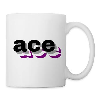 3D-asexuell - Tasse - Weiß - Rechts