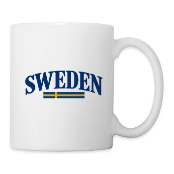 Sweden - Schweden Svenska - Skandinavien - Flagge - Tasse - Weiß - Rechts