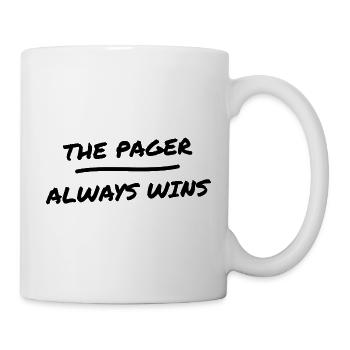 Arzt - The Pager Always Wins - Medizin - Tasse - Weiß - Rechts