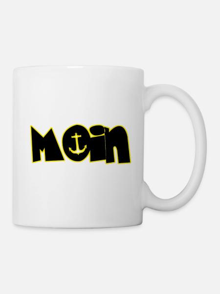Moin Anker Motiv - Tasse - Weiß