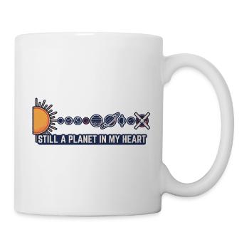 Pluto zählt immer noch – Sonnensystem-Humor - Tasse - Weiß - Rechts