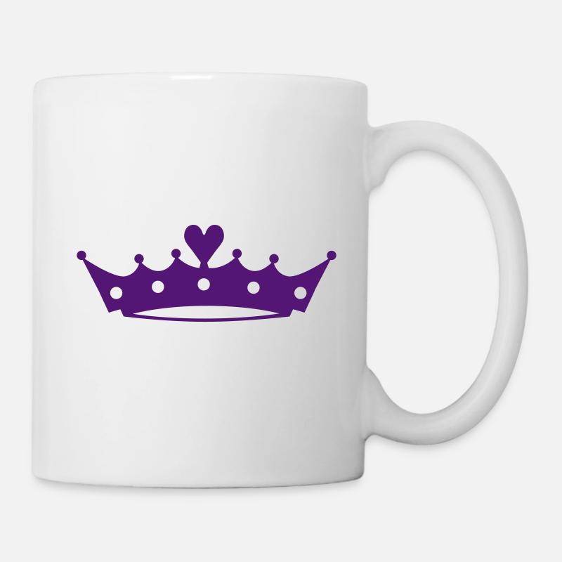 Crown with Heart - Tasse - Weiß