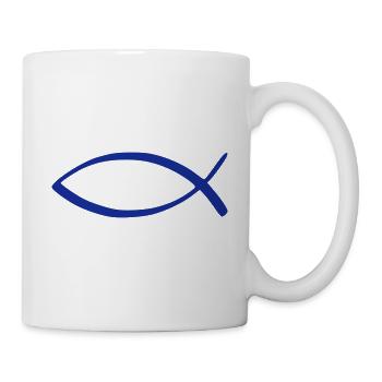 Jesus Fisch - Tasse - Weiß - Rechts
