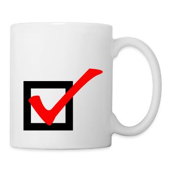 Abhaken - Tasse - Weiß - Rechts
