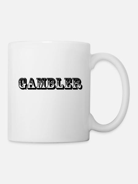 Gambler - poker - Tasse - Weiß