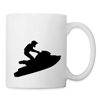 Jet ski - Mug blanc - blanc - Droite