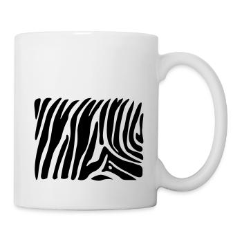 zebra - Tasse - Weiß - Rechts