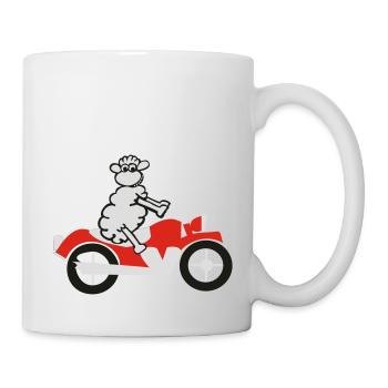 sheep_motorrad_2 - Mug - white - Right
