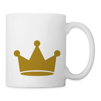 Krone - Tasse - Weiß - Rechts