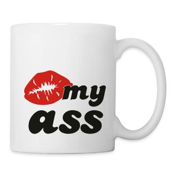 kiss_my_ass - Tasse - Weiß - Rechts