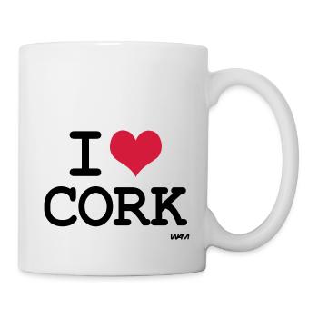 i love cork by wam - Mug - white - Right
