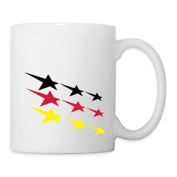 Deutschland Sterne - Tasse - Weiß - Rechts