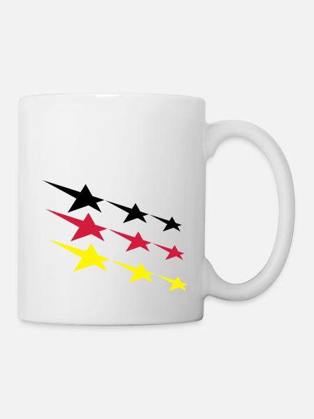 Deutschland Sterne - Tasse - Weiß