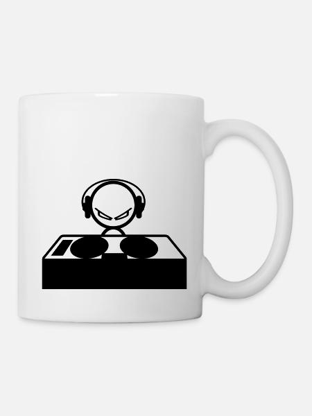 DJ - Mug blanc - blanc