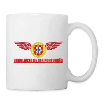 Orgulhoso de ser Português Couleur - Mug blanc - blanc - Droite