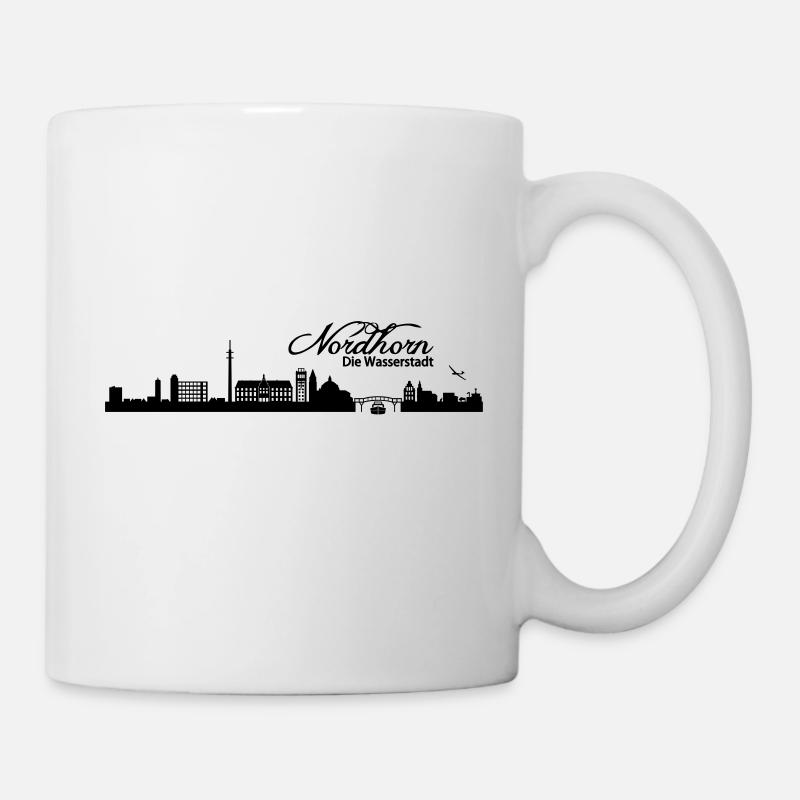 Nordhorner Skyline - Tasse - Weiß