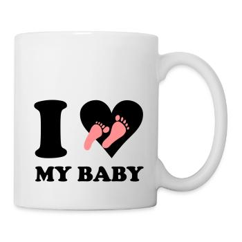 I love my baby - Tasse - Weiß - Rechts