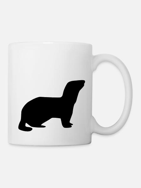 Frettchen - Tasse - Weiß