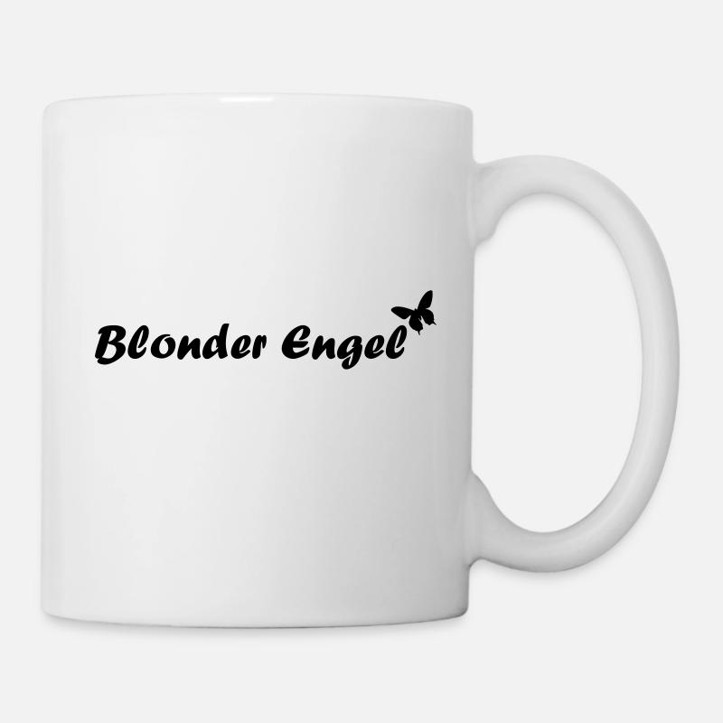 blonder engel - Tasse - Weiß