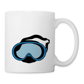 diving mask - Mug - white - Right