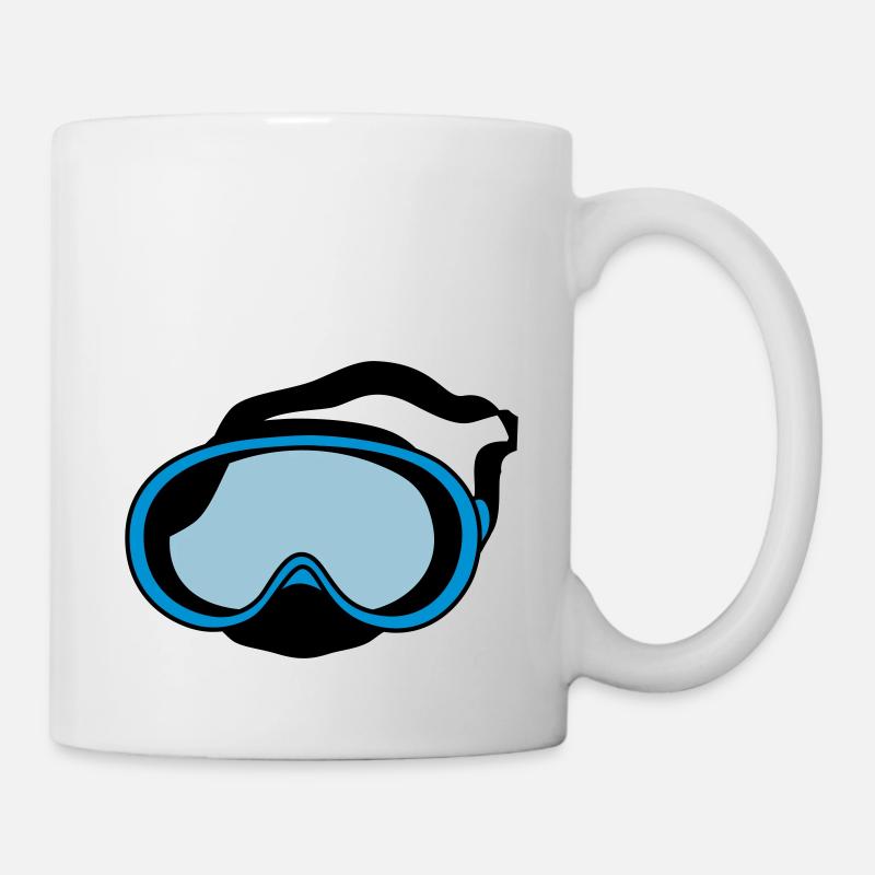 diving mask - Mug - white
