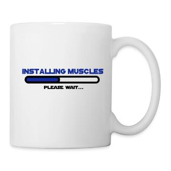 installing muscles 2 - Mug blanc - blanc - Droite