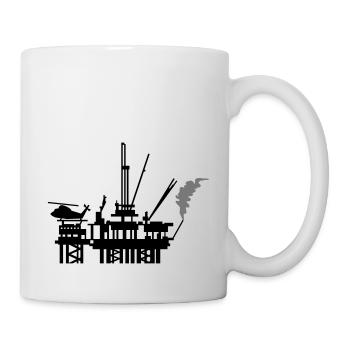 Ölplattform / offshore oil rig (2c) - Tasse - Weiß - Rechts