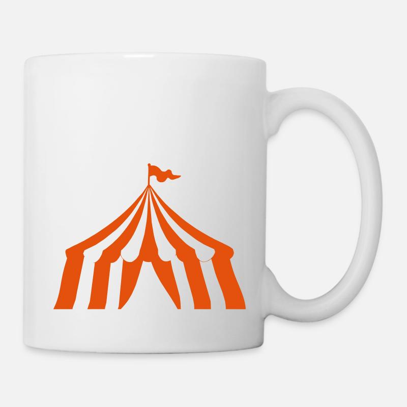 Zirkuszelt - Tasse - Weiß