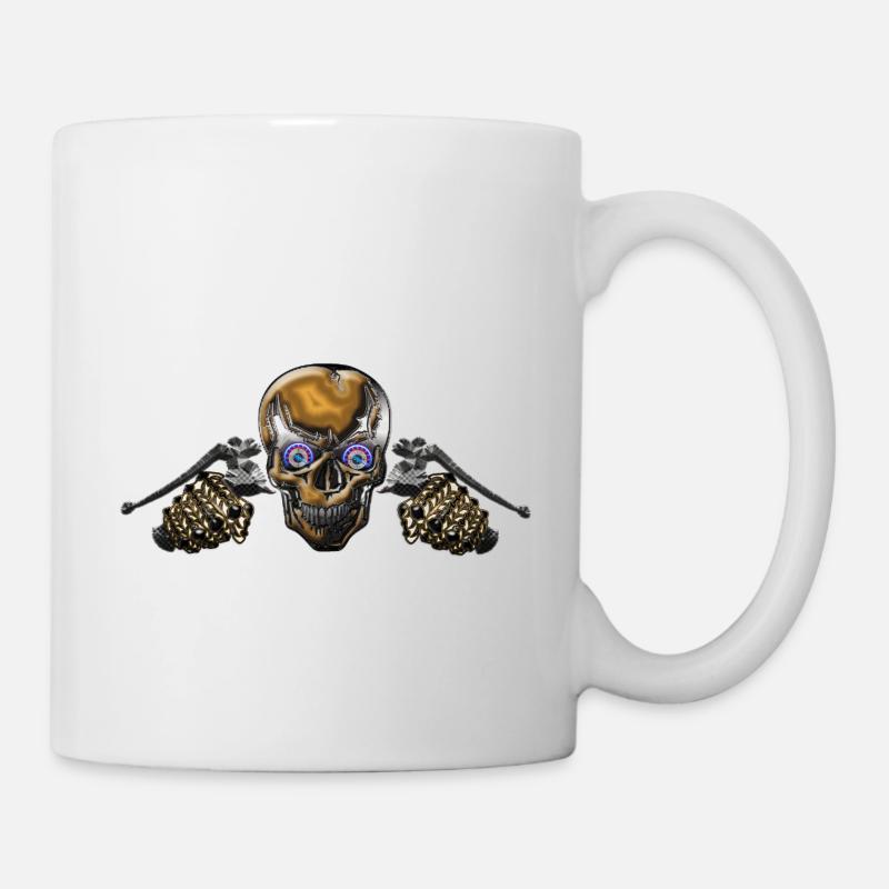 Counter Skull Biker - Mug - white