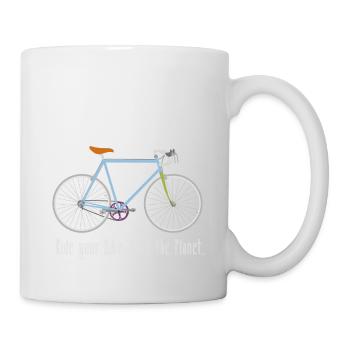 Ride your Bike - Tasse - Weiß - Rechts