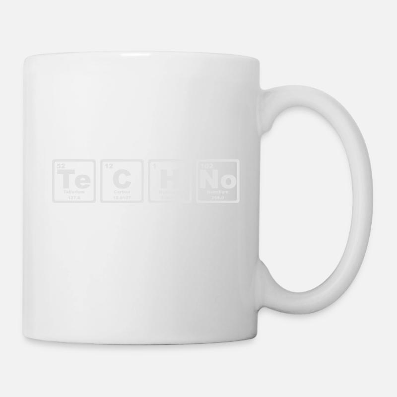 TECHNO PERIODENSYSTEM - Tasse - Weiß