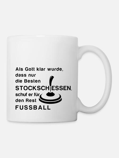 Stockschiessen - Tasse - Weiß