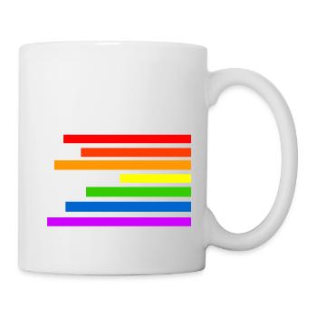 Regenbogen - Tasse - Weiß - Rechts