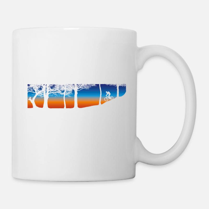 MTB Sunset Trailride - Mug - white