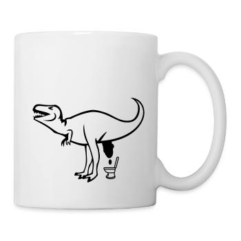 dino klo - Tasse - Weiß - Rechts