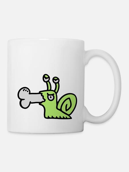 Fleischfresser Schnecke 3 - Tasse - Weiß