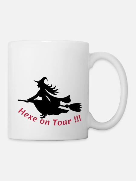 Hexe-on-Tour - Tasse - Weiß