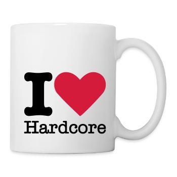 I Love Hardcore - Tasse - Weiß - Rechts