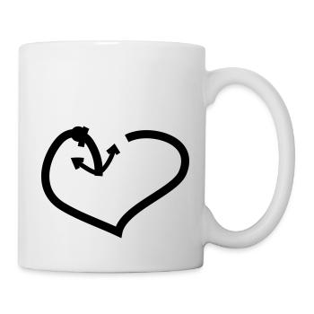 Herz & Anker - Tasse - Weiß - Rechts