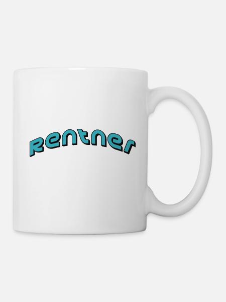 rentner - Tasse - Weiß