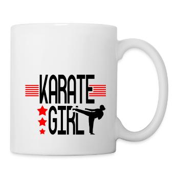 Karate Girl - Tasse - Weiß - Rechts