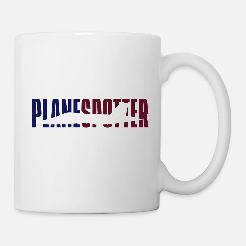 Plane spotter - Mug blanc - blanc