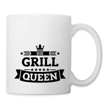 Die Grill-Queen - Tasse - Weiß - Rechts