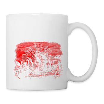 Vegvisir mit Schiffen - Tasse - Weiß - Rechts