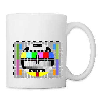 Test image écran d'affichage en mode hors connexion de la carte de test Big Bang - Mug blanc - blanc - Droite