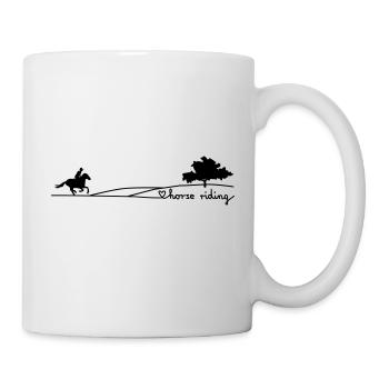 love horse riding - Tasse - Weiß - Rechts