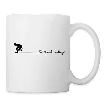 speed skating - Tasse - Weiß - Rechts